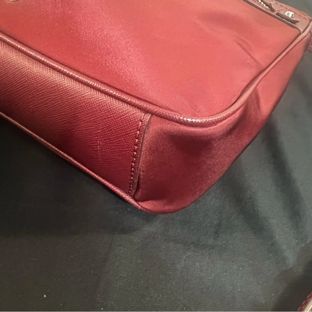 Michael Kors' Jet Set Charm Large Flat Burgundy Crossbody/Shoulder Bag/Purse